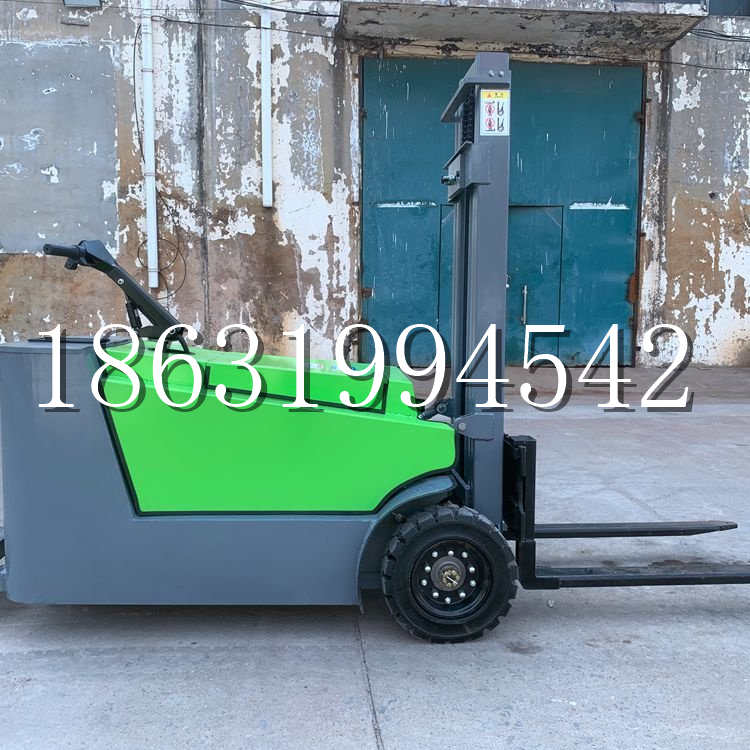 岗巴县小型电动叉车1吨2吨步行站驾式电瓶堆高充电装卸车液压升降车铲车